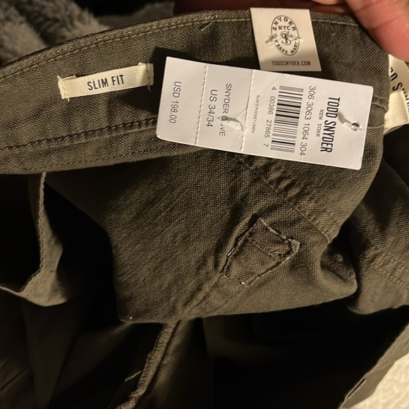 Todd Snyder Green Chino 34  x 34 NWT - Picture 3 of 4